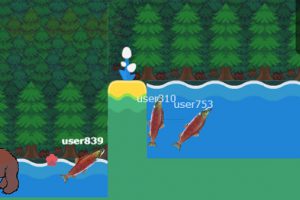 鮭が海を目指す協力型オンラインゲーム Salmonz.io