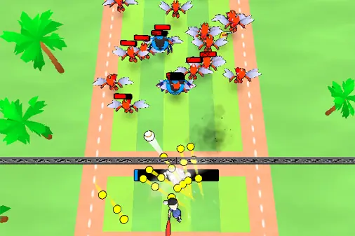 バッティングで戦う防衛ゲーム【スマッシュディフェンス (Smash Defense)】の画像