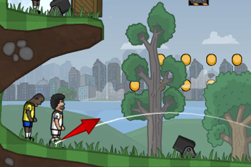 パスを繋いでゴールを決めるサッカーパズルゲーム Soccer Balls 2 Level Packの画像