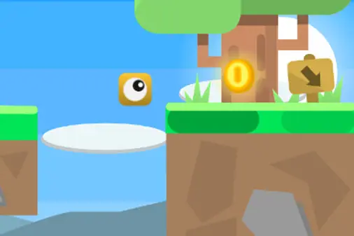 目玉モンスターのタイムアタックアクション【オンライン プラットフォーマー ゲーム】の画像