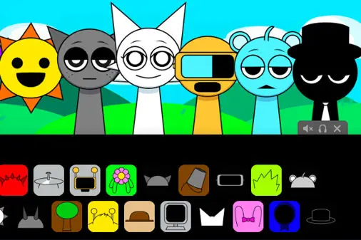 スプランキー改造版の音楽ゲーム【スプランキー・モデッド!!（Sprunki MODDED!!）】の画像