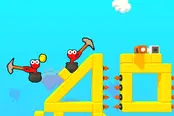 壺男風の2人対戦アクション【スティックマンクライム3D（Stickman Climb 3D）】