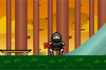 忍者をジャンプさせる誘導ゲーム：Sticky Ninja Missions
