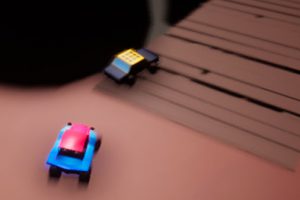 立体コースを滑走する玩具クルマの3Dレースゲーム Toy Car Racing