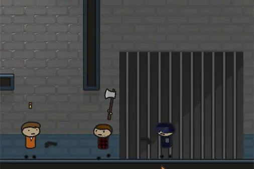 攻撃を受け返す高速ワイヤーアクション【トライ ショットミー (TRY SHOOT ME)】の画像