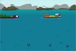 海賊が貨物船を襲うシューティングアクション：Wacky Pirate