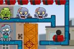 街で徘徊するゾンビをバズーカ砲で倒すパズルゲーム Zombie Hunter