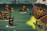海賊船の財宝をゾンビから守る防衛シューティング：ZOMBUDOY 3 PIRATES